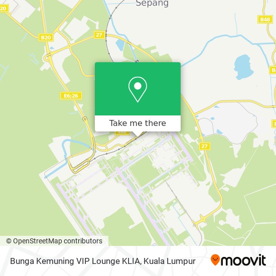 Peta Bunga Kemuning VIP Lounge KLIA