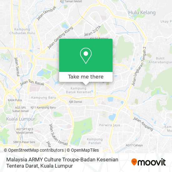 Malaysia ARMY Culture Troupe-Badan Kesenian Tentera Darat map