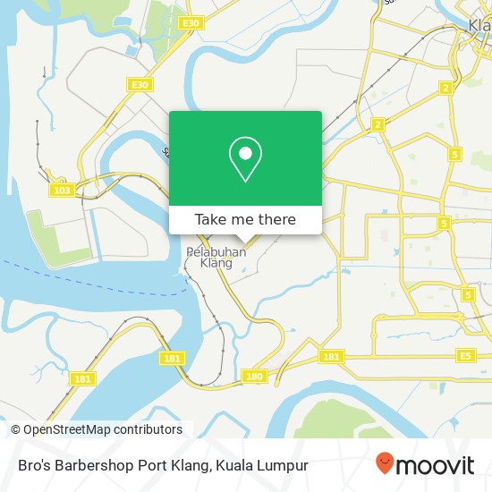 Bro's Barbershop Port Klang map