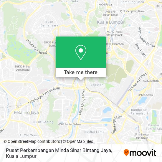 Peta Pusat Perkembangan Minda Sinar Bintang Jaya