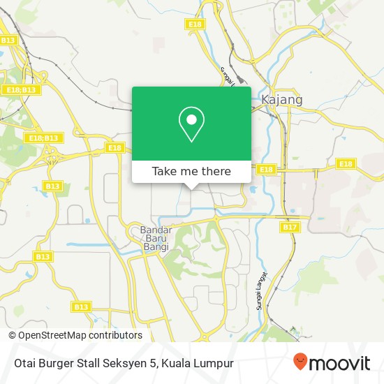 Otai Burger Stall Seksyen 5 map