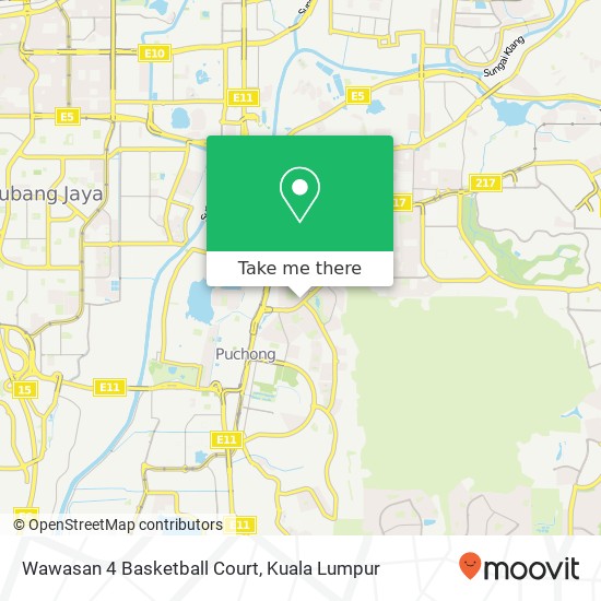 Wawasan 4 Basketball Court map