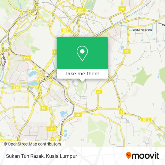 Sukan Tun Razak map