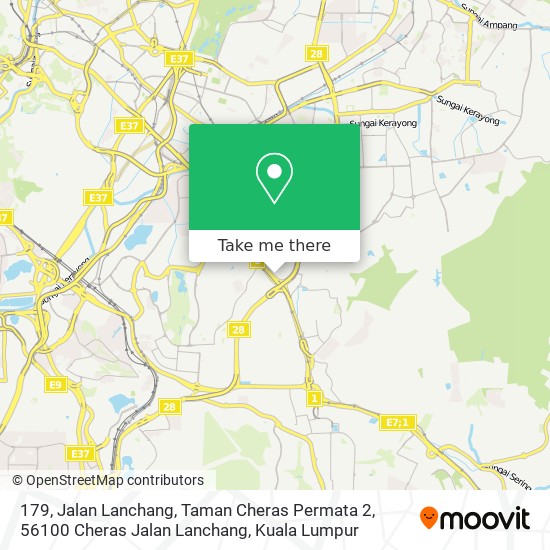 Peta 179, Jalan Lanchang, Taman Cheras Permata 2, 56100 Cheras Jalan Lanchang