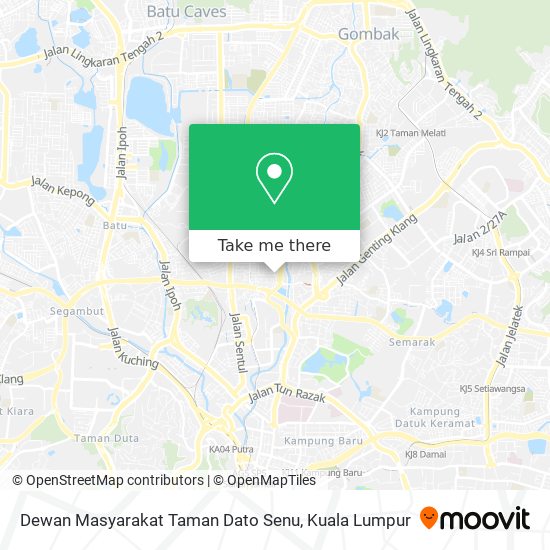 Peta Dewan Masyarakat Taman Dato Senu