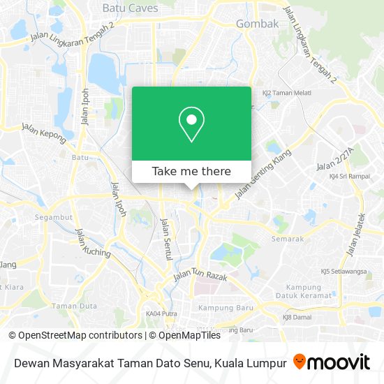 Dewan Masyarakat Taman Dato Senu map