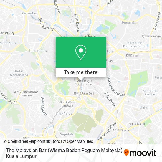 The Malaysian Bar (Wisma Badan Peguam Malaysia) map