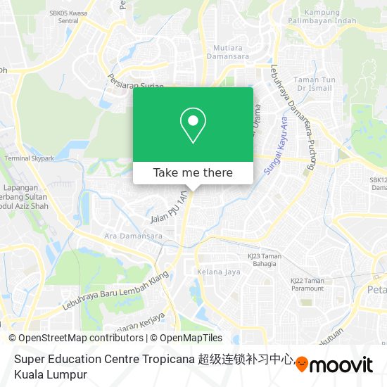 Super Education Centre Tropicana 超级连锁补习中心 map