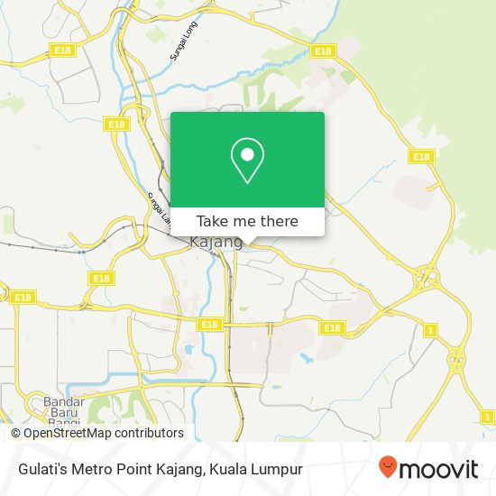 Gulati's Metro Point Kajang map