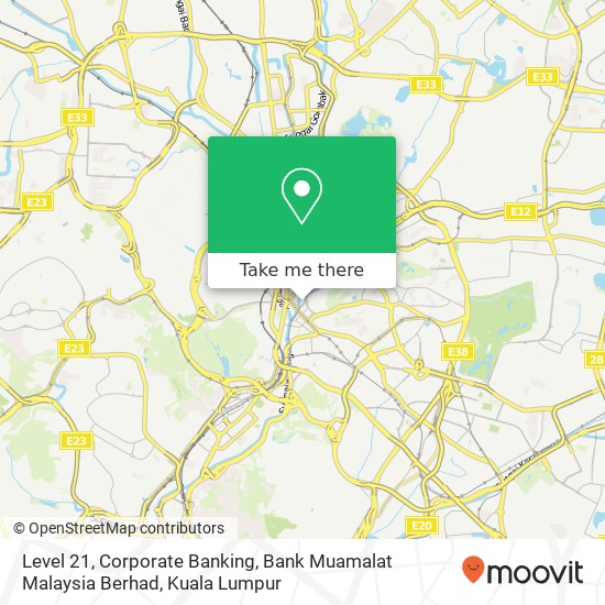 Peta Level 21, Corporate Banking, Bank Muamalat Malaysia Berhad
