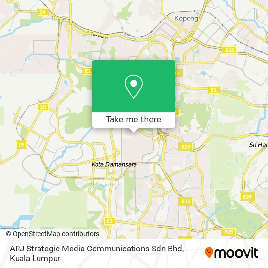 ARJ Strategic Media Communications Sdn Bhd map