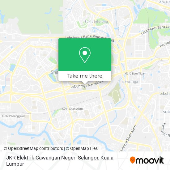 JKR Elektrik Cawangan Negeri Selangor map