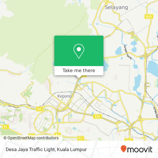 Desa Jaya Traffic Light map