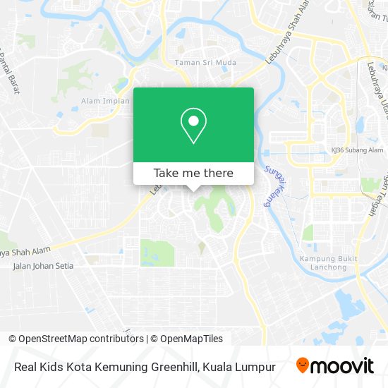Peta Real Kids Kota Kemuning Greenhill