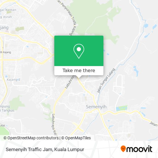 Semenyih Traffic Jam map