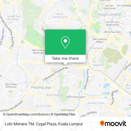 Lobi Menara TM, Cygal Plaza map