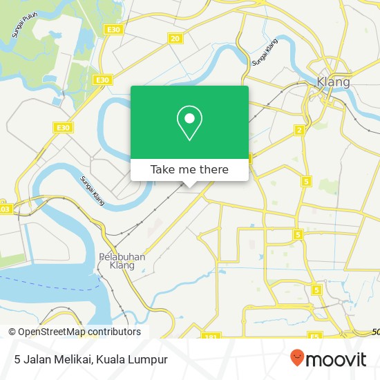 5 Jalan Melikai map