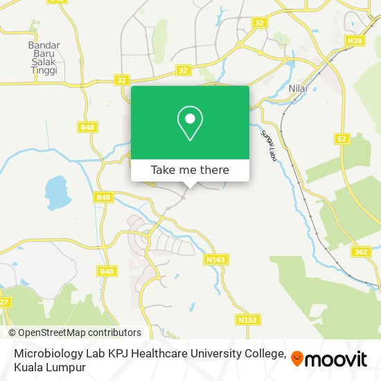 Microbiology Lab KPJ Healthcare University College map