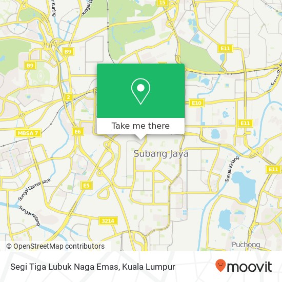 Segi Tiga Lubuk Naga Emas map