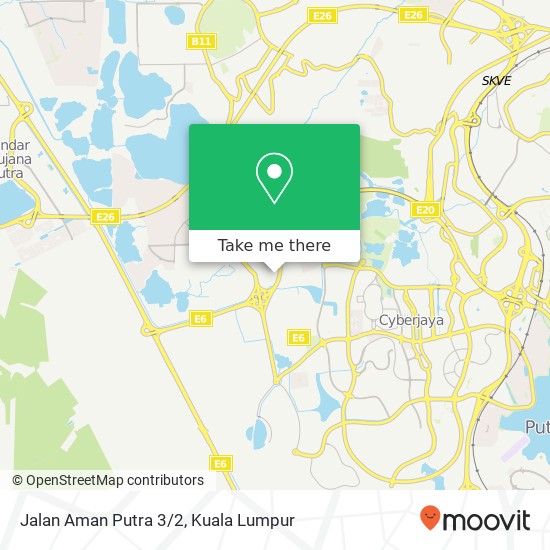 Jalan Aman Putra 3/2 map