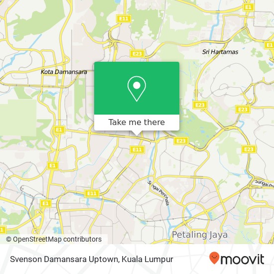 Svenson Damansara Uptown map