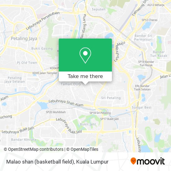Malao shan (basketball field) map