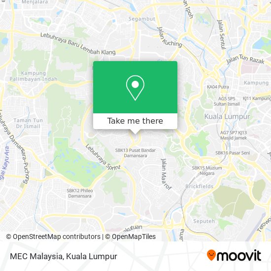 MEC Malaysia map