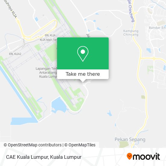 CAE Kuala Lumpur map