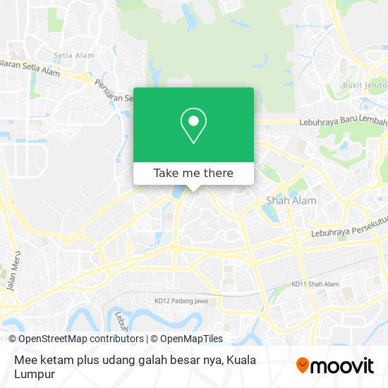 Mee ketam plus udang galah besar nya map