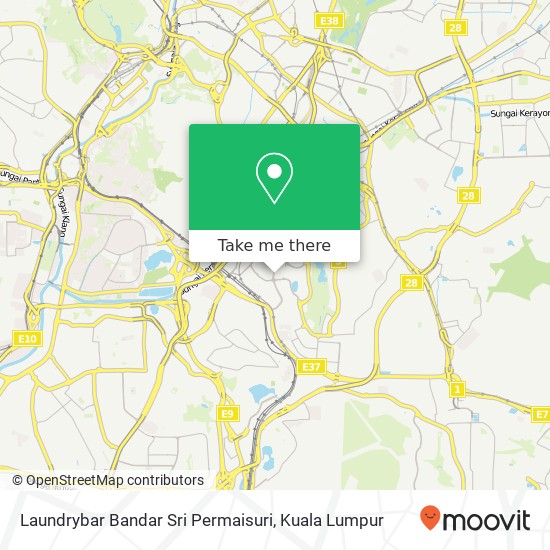 Peta Laundrybar Bandar Sri Permaisuri