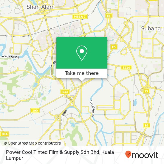 Power Cool Tinted Film & Supply Sdn Bhd map