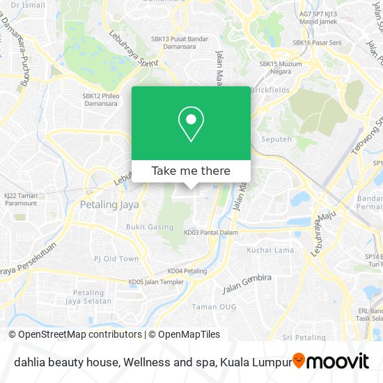 dahlia beauty house, Wellness and spa map