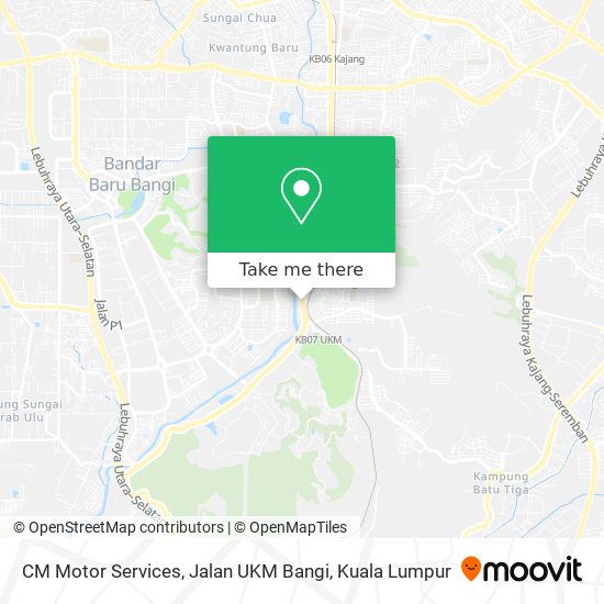 CM Motor Services, Jalan UKM Bangi map
