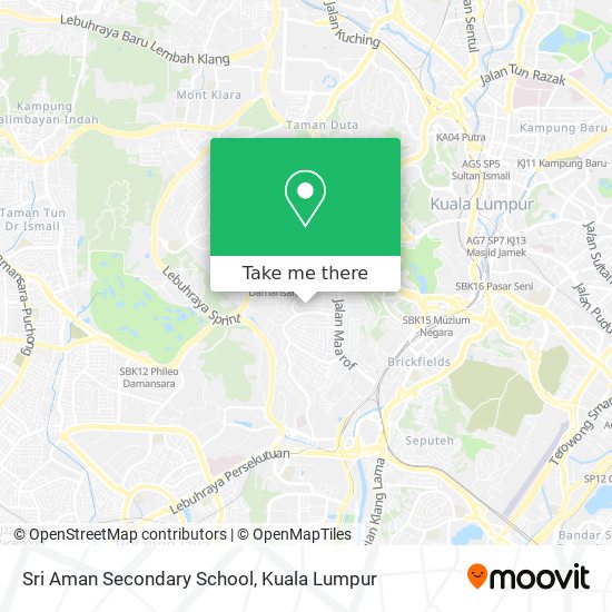 Peta Sri Aman Secondary School