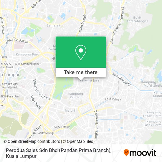 Perodua Sales Sdn Bhd (Pandan Prima Branch) map