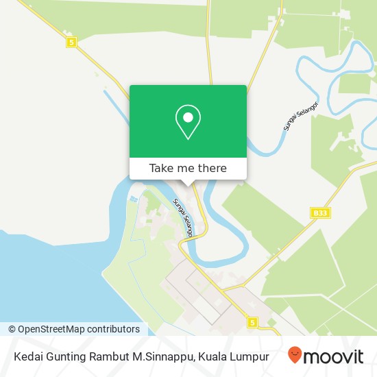 Kedai Gunting Rambut M.Sinnappu map