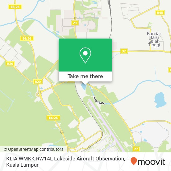 Peta KLIA WMKK RW14L Lakeside Aircraft Observation