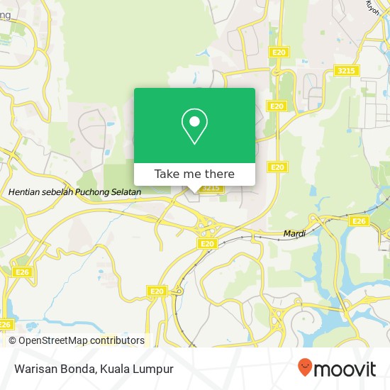 Warisan Bonda map