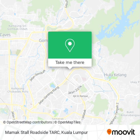 Mamak Stall Roadside TARC map