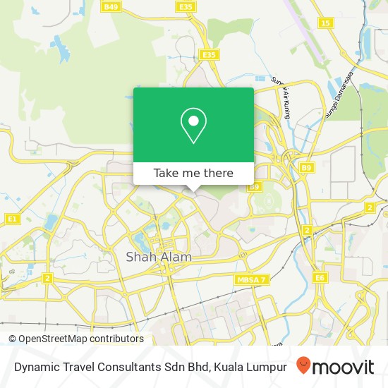 Peta Dynamic Travel Consultants Sdn Bhd