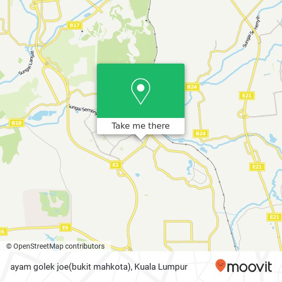 ayam golek joe(bukit mahkota) map