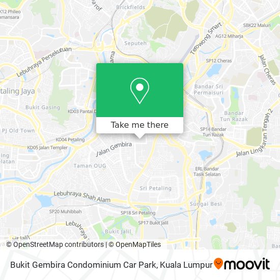 Peta Bukit Gembira Condominium Car Park