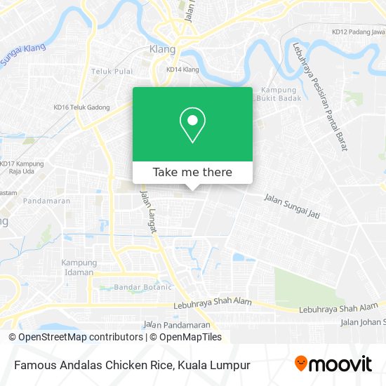 Peta Famous Andalas Chicken Rice