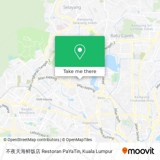 不夜天海鲜饭店 Restoran PaYaTin map