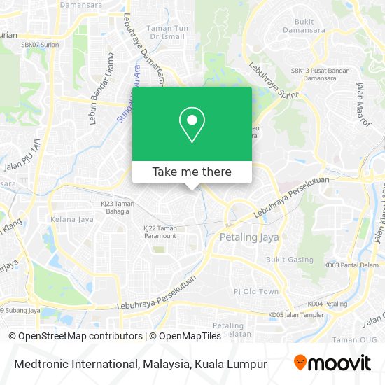 How to get to Medtronic International, Malaysia in Petaling Jaya 