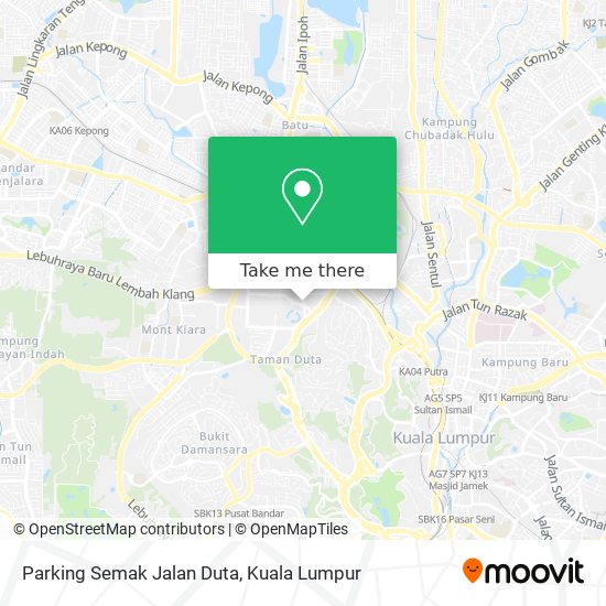 Parking Semak Jalan Duta map