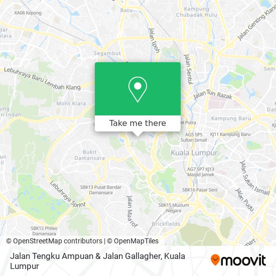 Peta Jalan Tengku Ampuan & Jalan Gallagher