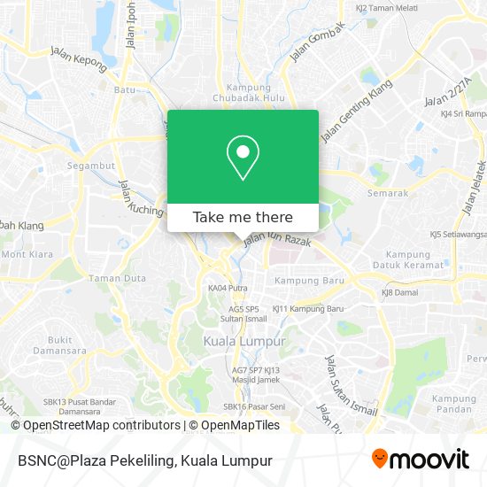 BSNC@Plaza Pekeliling map