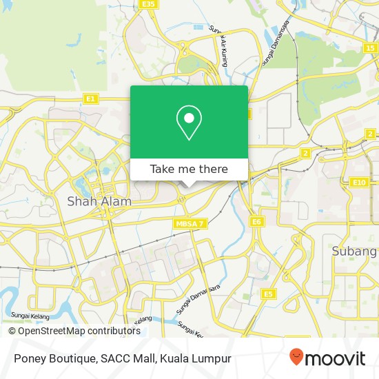Poney Boutique, SACC Mall map