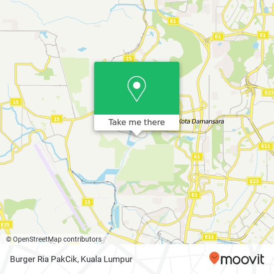 Burger Ria PakCik map